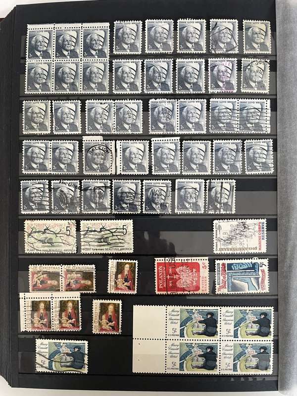USA - 1966-1968 good selection of mint and used stamps, good value lot (7 photos)
